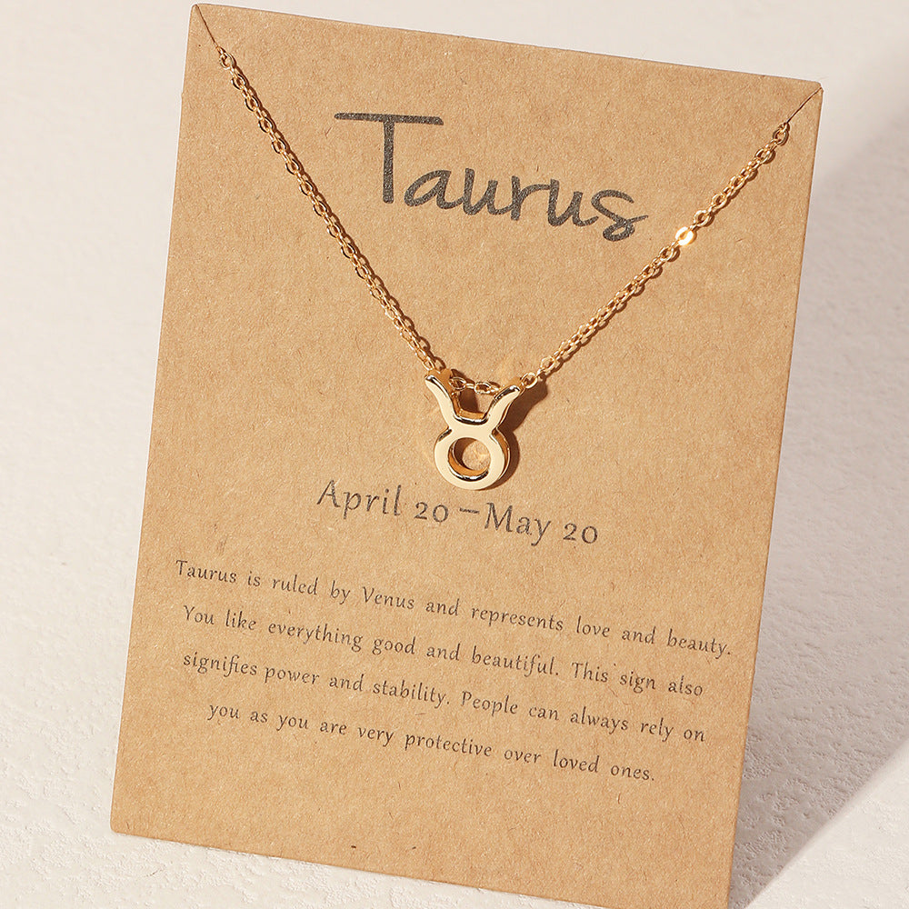 Wholesale Alloy Zodiac Necklace